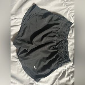 Black Nike tempo running shorts